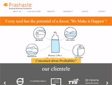 Tablet Screenshot of prashaste.com